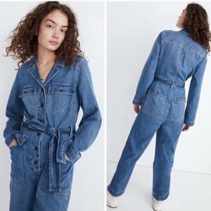 Madewell Denim Utility Jumpsuit in Claireville Wash